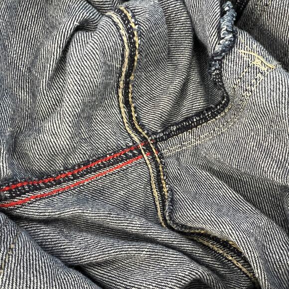 Tommy Hilfiger Jeans Overalls Women's Bibs Carpenter Denim Y2K Logo Strap Size 6 - Picture 11 of 16